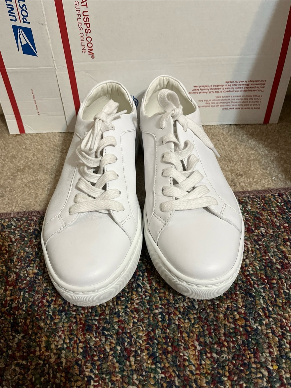 M. Gemi White Italian Leather Sneakers EU 38.5 (U.S Men 6, Women 8)  $299